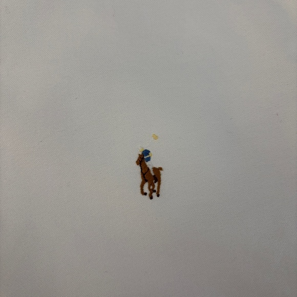 Ralph Lauren Vintage Long Sleeve Button Up Shirt White Cotton - Picture 4 of 6